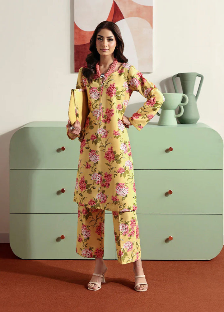 Basics by Gulaal Pret Embroidered Poly Lawn 2 Piece PL-09 Honey Dew - Summer Collection