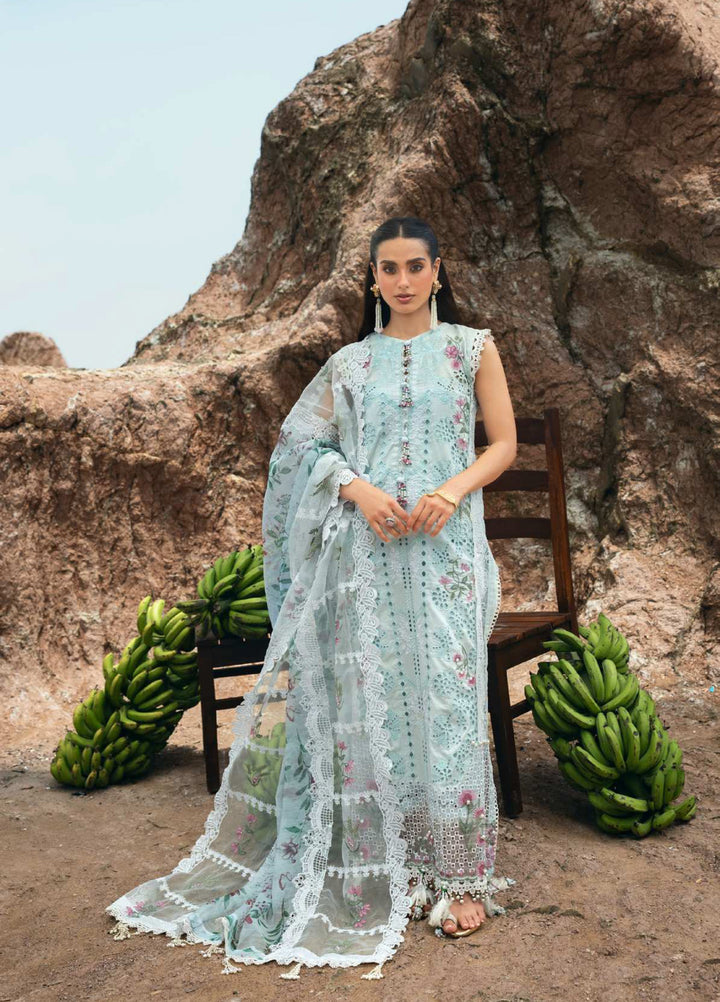 Mahiymaan by Al Zohaib Unstitched Embroidered Luxury Lawn 3 Piece Suit AZ26UM D-6 - Festive Collection