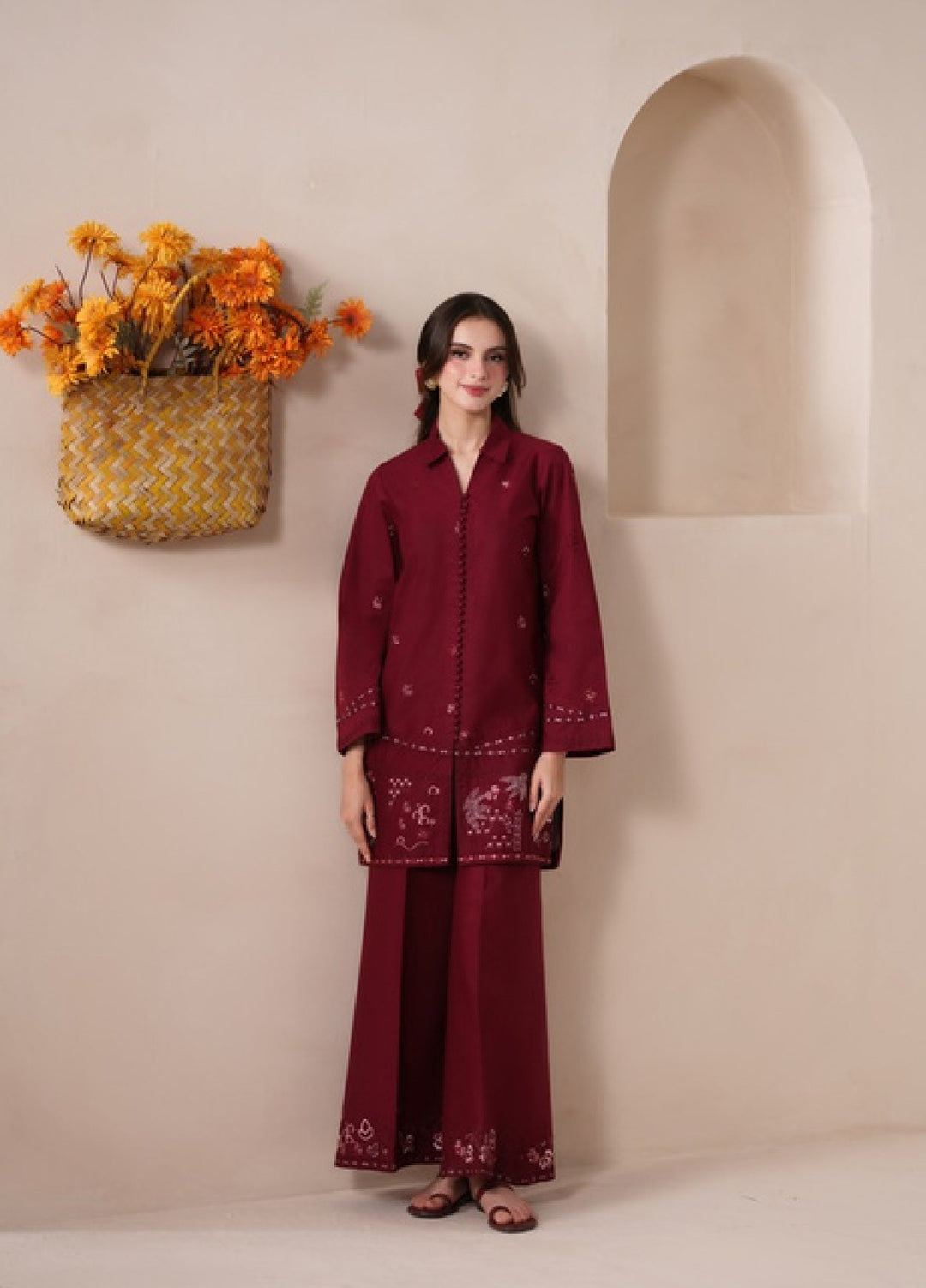 Neeshay Women RTW Embroidered Lawn 2 Piece Suit NSH26RL SB-14 - Casual Collection