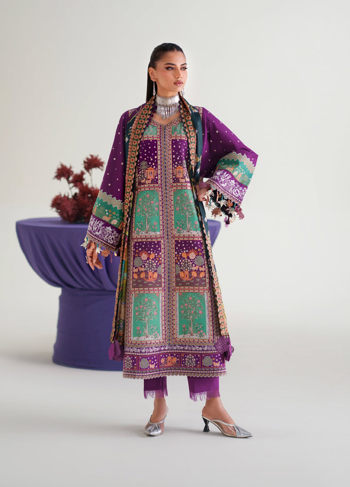 Amour by Bin Ilyas Unstitched Embroidered Lawn 3 Piece Suit BI26ULA 186A - Festive Collection