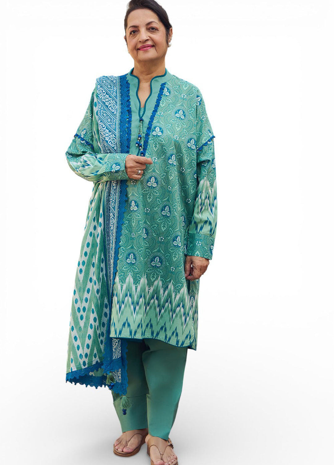 Tribute To Mother by Gul Ahmed Unstitched Printed Lawn 3 Piece Suit GA26UTM CL-52663 B - Summer Collection
