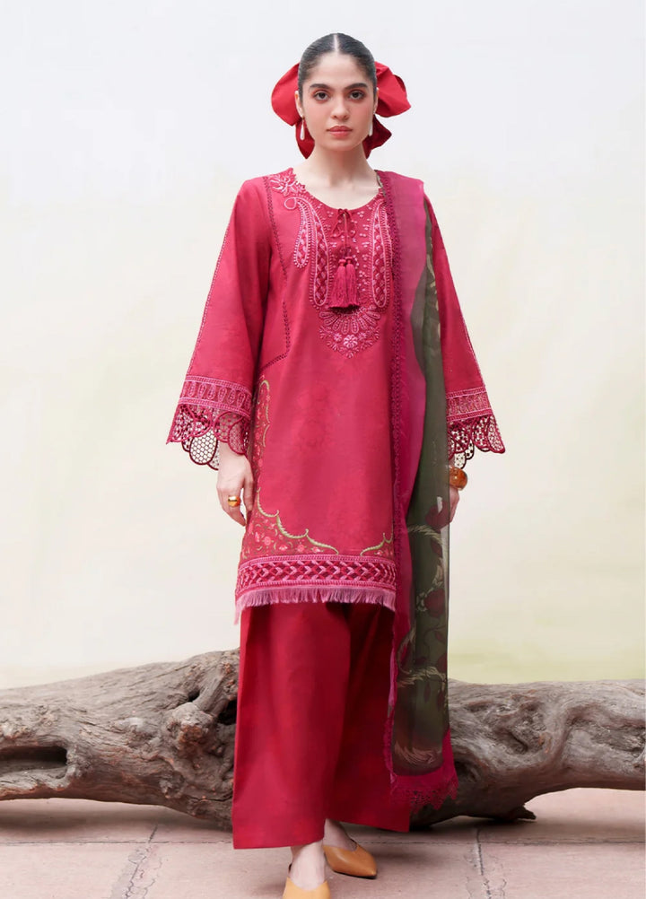 Laanem by Saira Rizwan Unstitched Embroidered Lawn 3 Piece Suit SR26ULL NAYRA-A - Summer Collection