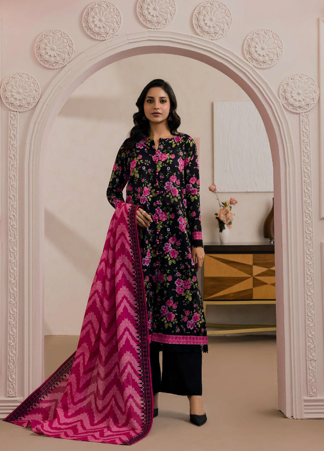 Zellbury Unstitched Printed Lawn 2 Piece Suit ZB26UC WUS26X20923 - Casual Collection