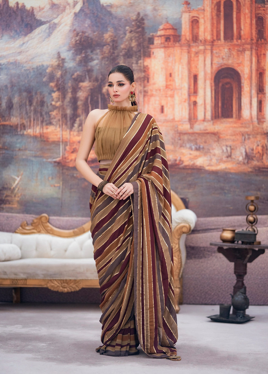 Lia by Miras Women Pret 3 Piece Embroidered Georgette Chiffon DALIA - Festive Collection