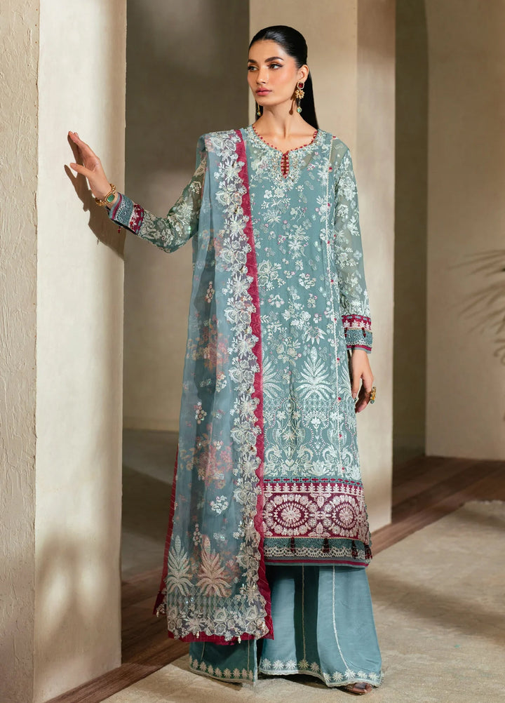 Xenia Formal Luxury Unstitched Embroidered Chiffon Suits 3 Piece XE25FL D-09 Elysia - Formals Collection