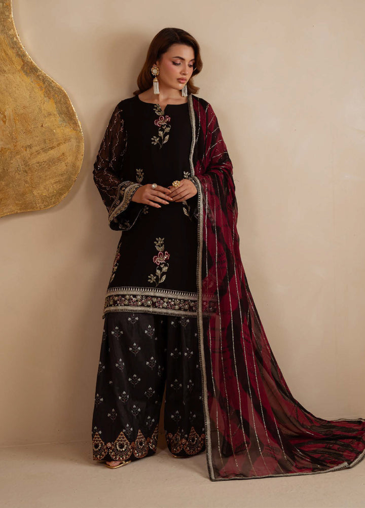 Amaya by Nureh Unstitched Luxury Chiffon Embroidered 3 Piece Suit NU26UA AM-36 - Festive Collection