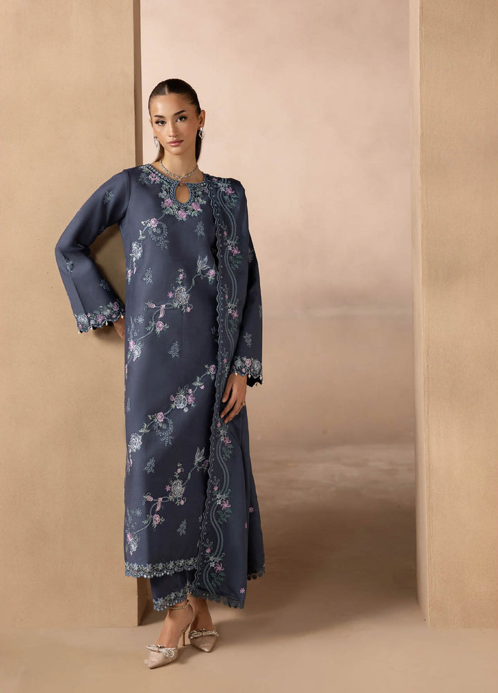 Sareen by Rajbari Unstitched Premium Viscose Chikankari 3 Piece RB25SC D-09 - Winter Collection