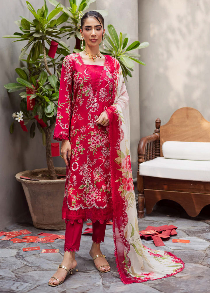 Signature Prints by Nureh Unstitched Printed Lawn 3 Piece Suit NU26USL SP-160 - Summer Collection