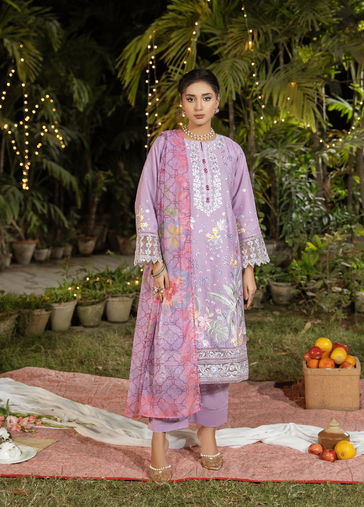 Dhaga Women RTW Embroidered Cotton 3 Piece DHG26PCN Elara - Eid Collection