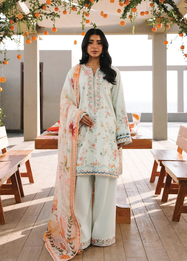 Afsanah by Seran Unstitched Embroidered Lawn 3 Piece Suit SN26UAL D-13 Ira - Summer Collection