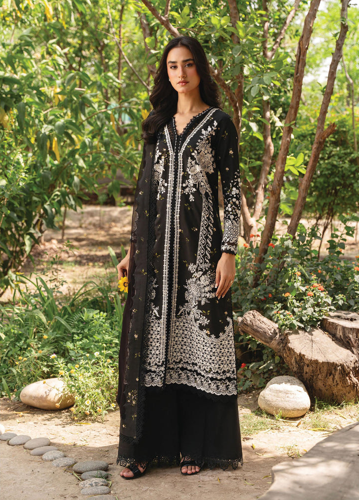 Whisper by Ayzel Unstitched Embroidered Lawn 3 Piece Suit AAF26ULW Nightveil ZWU-0135-3PO - Eid Collection