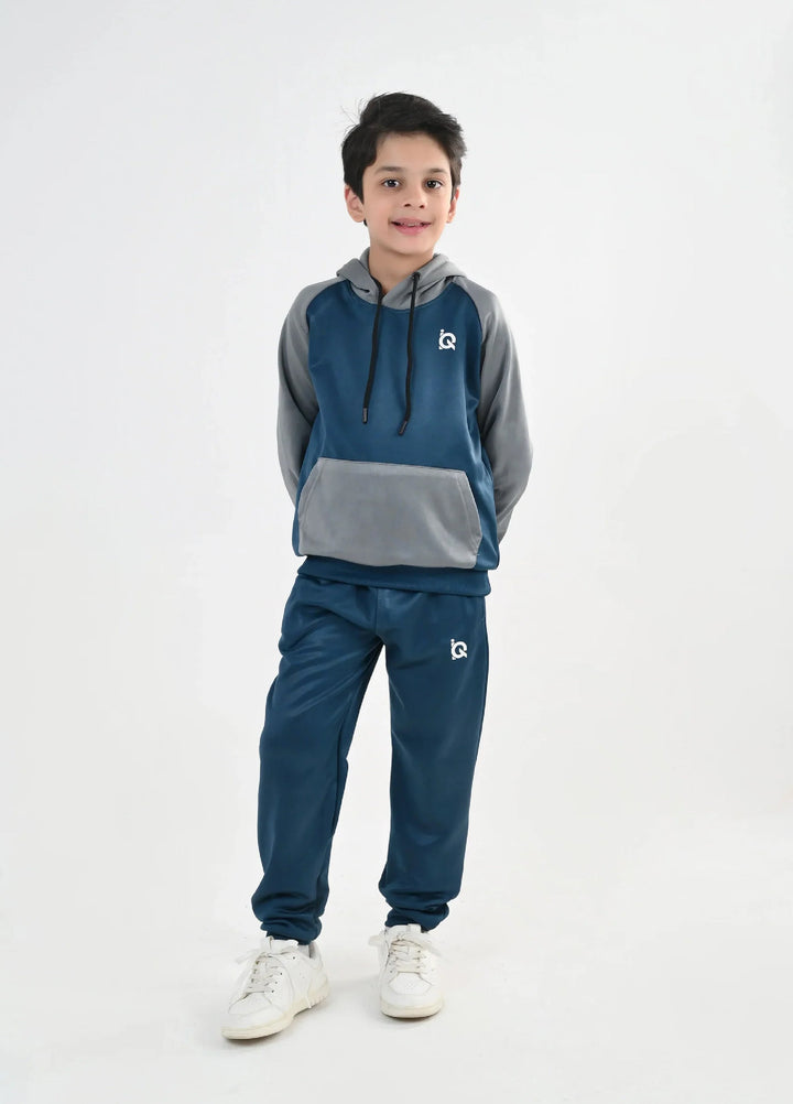IQ Exclusive Kids Track Suit Fleece 2 PieceAzure Mist Tracksuit-Unisex Kids - Winter Collection