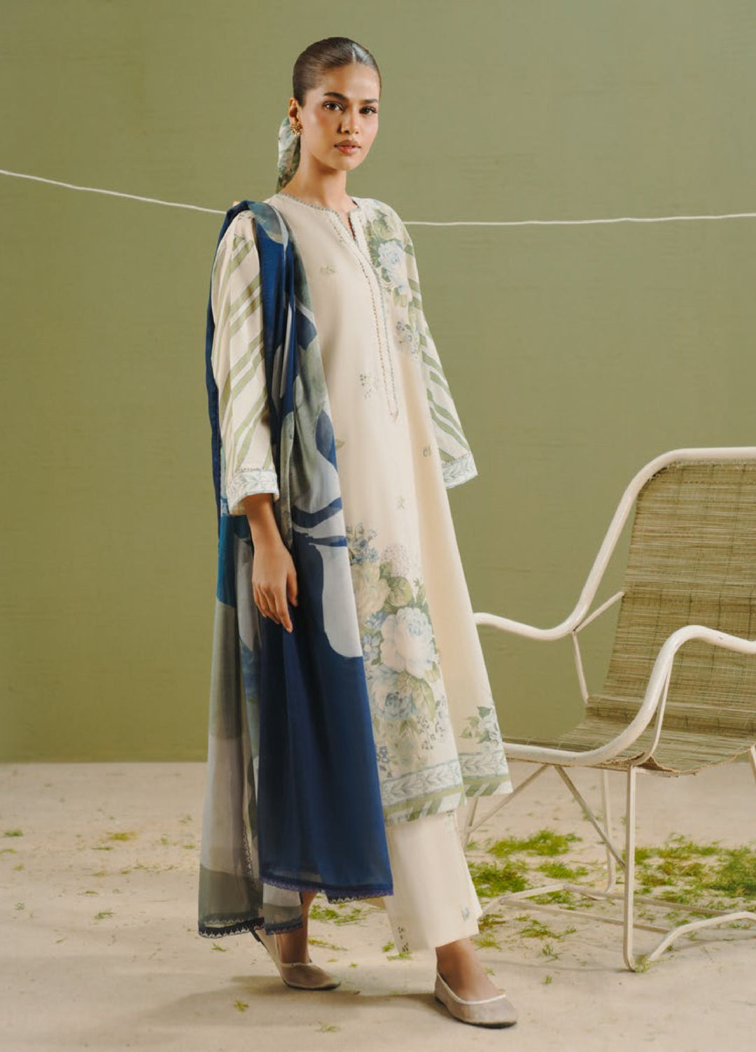 Coco by Zara Shahjahan Unstitched Printed Lawn 3 Piece Suit CZS26PS ZCP-26 01 B - Summer Collection