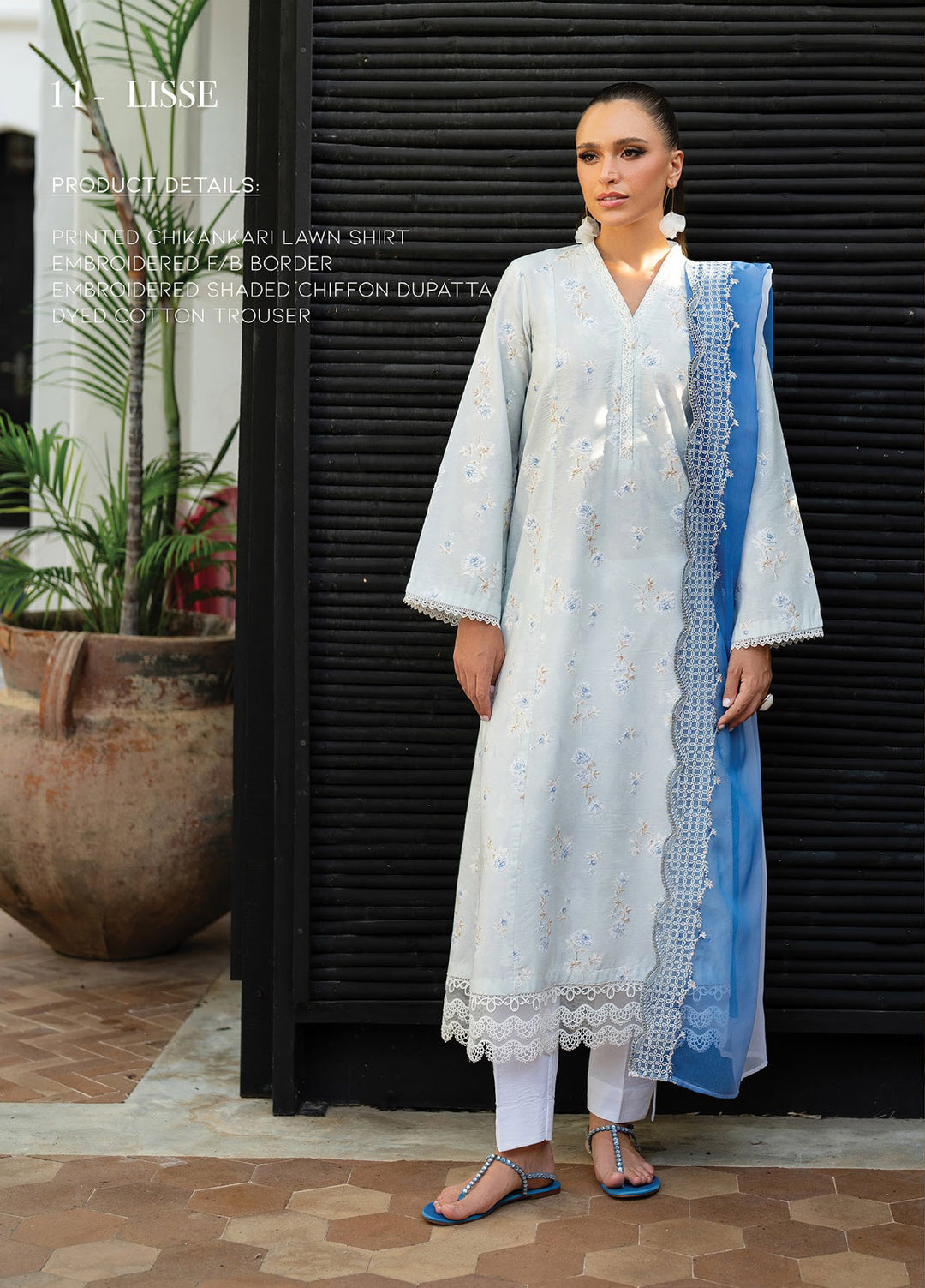 Namah by Xenia Formals Unstitched Embroidered Lawn 3 Piece Suit XF26ULN 11 - LISSE - Festive Collection