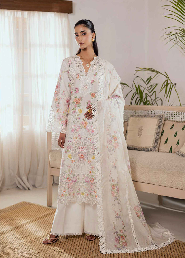 Selene by RajBari Unstitched Embroidered Lawn 3 Piece Suit RB26USL Aura - Festive Collection