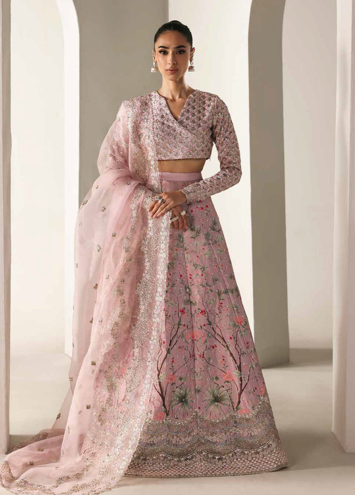 Serein Luxe by Emaan Adeel Unstitched Raw Silk Embroidered Suits 3 Piece EA25SL D-5 Petal Soft - Festive Collection