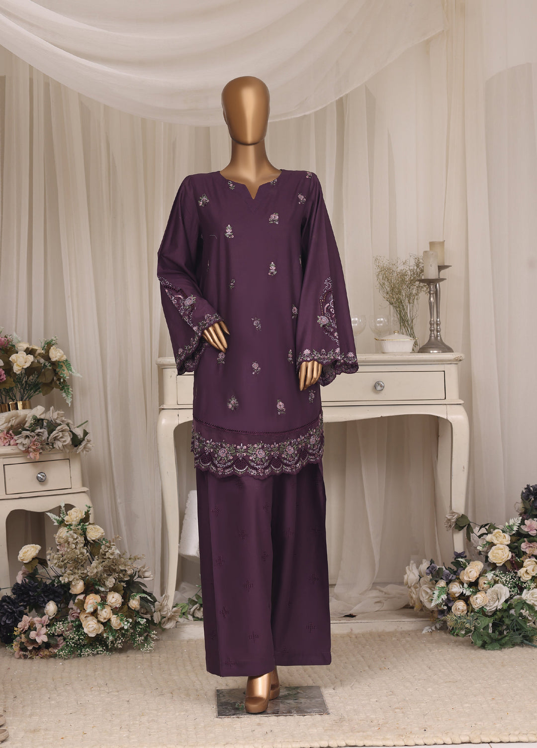 Bold N Slay by HZ Textiles Women RTW Embroidered Cotton Co Ords Sets HZ26PBS Cse-2P-2605 - Casual Collection