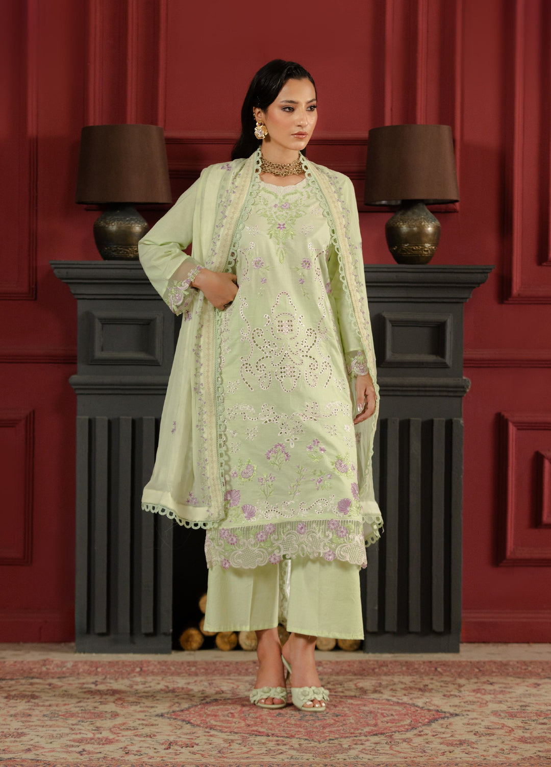 Noore by Ayleen Unstitched Embroidered Lawn 3 Piece Suit AY26ULN Raania - Eid Collection