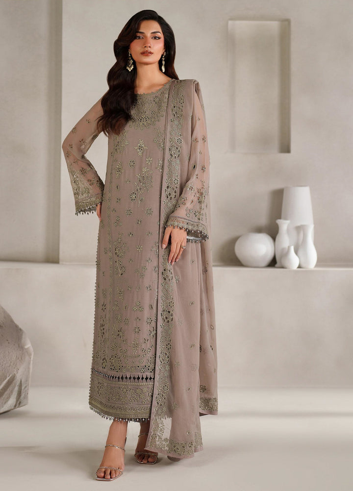 Muse Thread by Zarif Unstitched Chiffon Embroidered Suits 3 Piece ZRF25MT 08 AABROO - Festive Collection