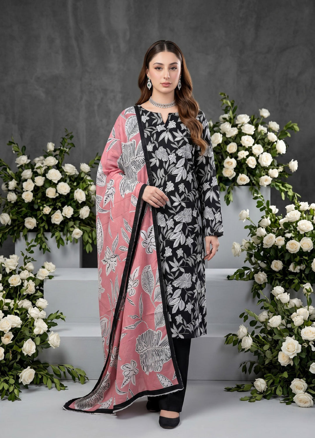 Salina Dobby by Regalia Textiles Unstitched Printed Lawn 3 Piece Suit RG26UPS D-07 - Casual Collection