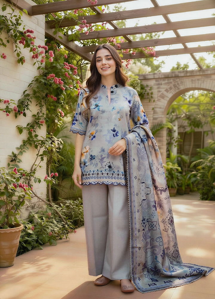 Zync by Florent Unstitched Printed Lawn 3 Piece Suit FL26UZPL FZ-10 - Summer Collection