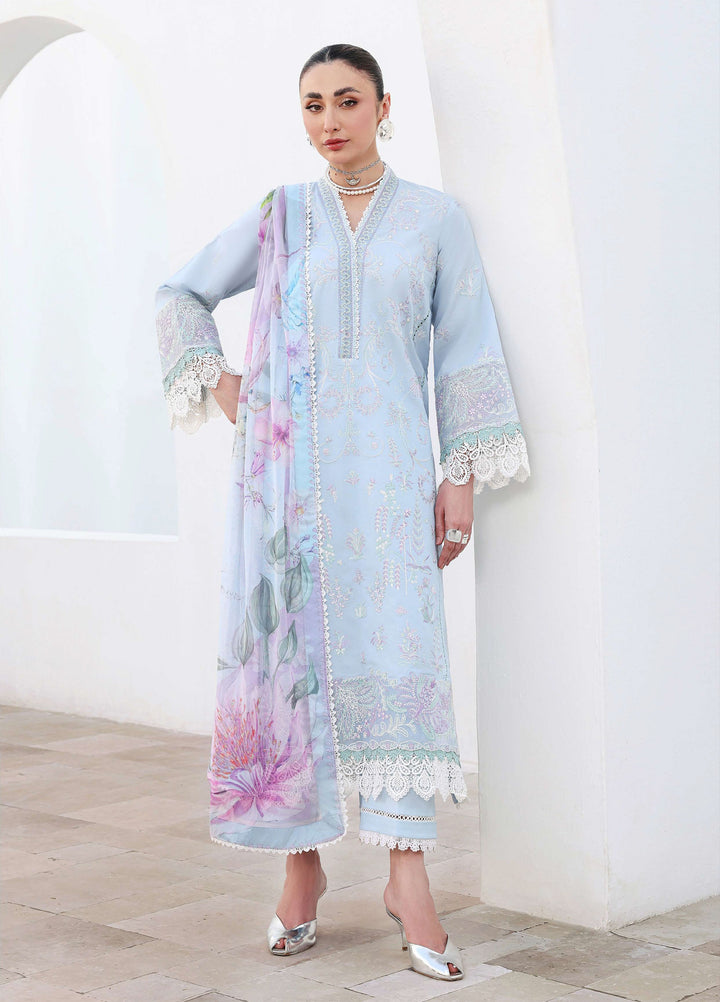 Floral Reverie by Roheenaz Unstitched Embroidered Lawn 3 Piece Suit RN26UFRL MORNING PETAL - Festive Collection
