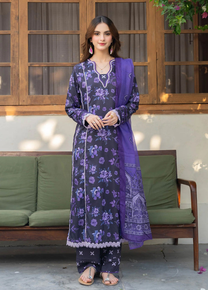 Mah e Noor Intermix by Panache 3 Piece Raw silk Amaris - Winter Collection