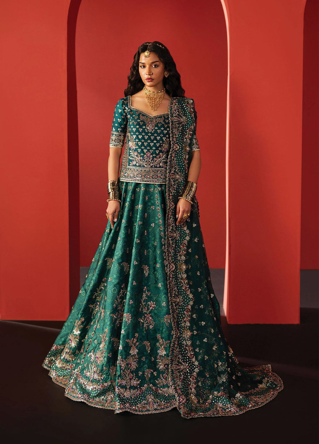 Divani by Afrozeh Unstitched Raw Silk Embroidered 3 Piece Suits AF25DS AS-25-02 Afsar - Festive Collection