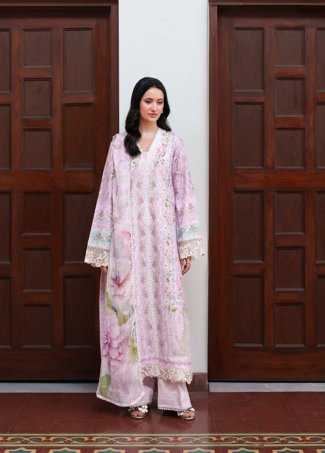 Summer Lines by Neeshay Unstitched Printed and Embroidered Lawn 3 Piece Suit NSH26ULS LILEA - Eid Collection