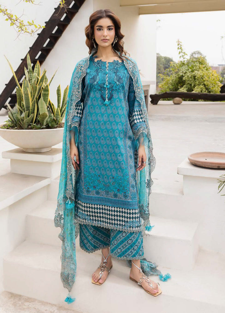 Combination by Charizma Unstitched Embroidered Lawn 3 Piece Suit CHR26UCL CC6-24 - Festive Collection