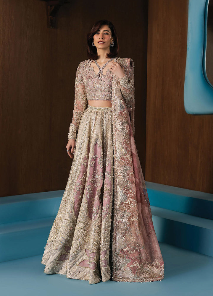 Hayat by Afrozeh Unstitched Raw Silk Embroidered Suits 3 Piece AF25HU AFH-25-03 ZAVIYАН - Festive Collection