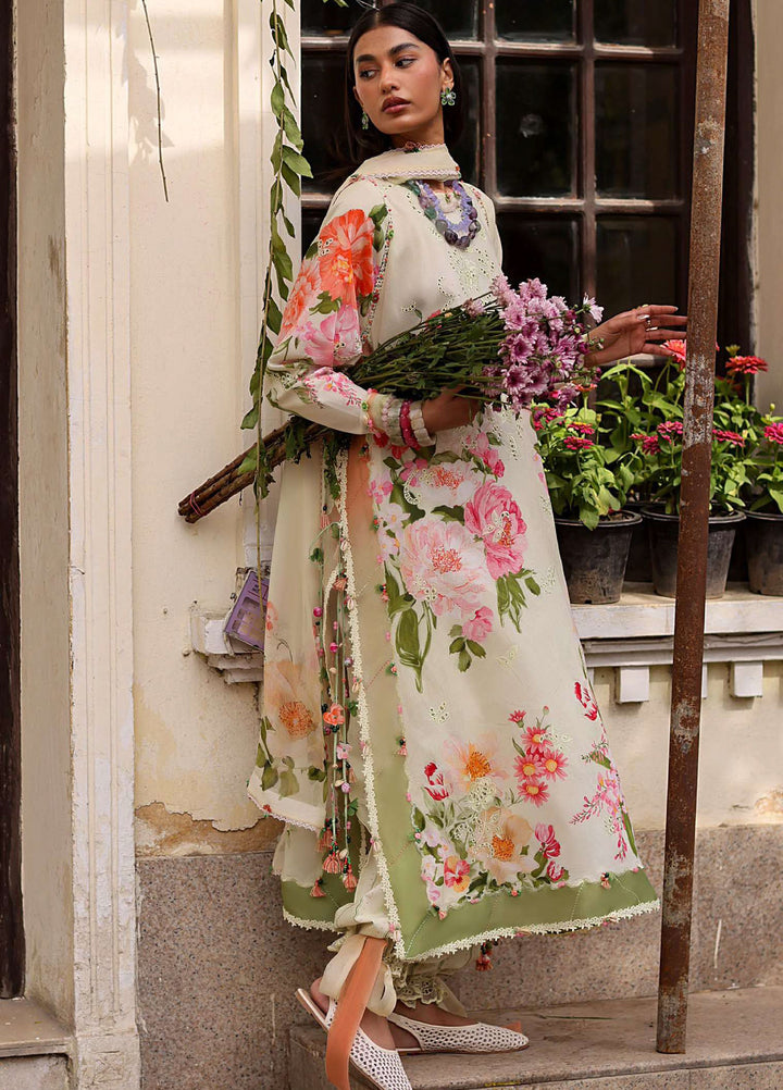 Wild Flower by Zaha Unstitched Embroidered Lawn 3 Piece Suit ZK26UWL ZF26-06 Dahlia - Festive Collection