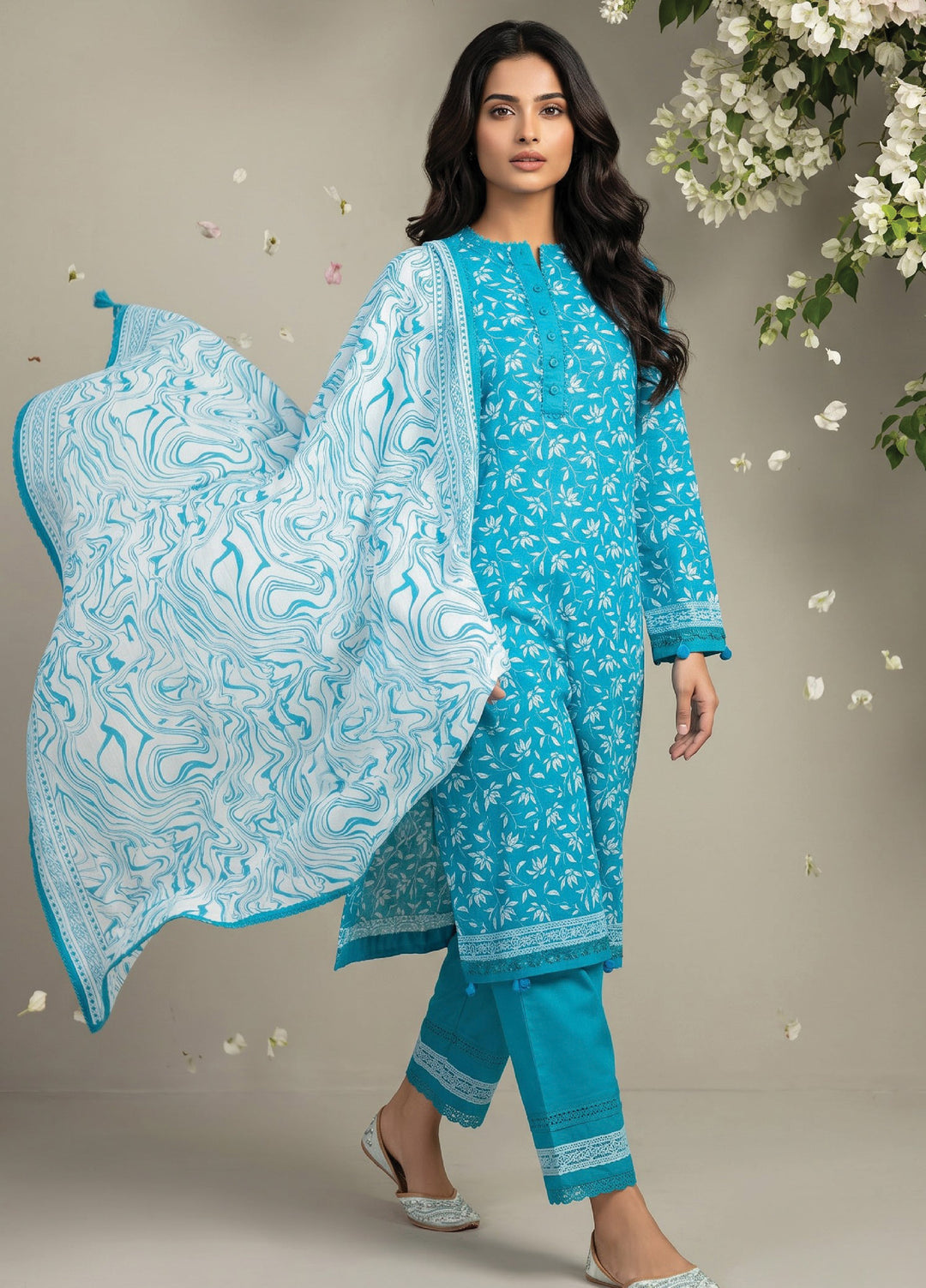 Salina by Regalia Textiles Unstitched Printed Lawn 3 Piece Suit RG26USI D-2 - Casual Collection
