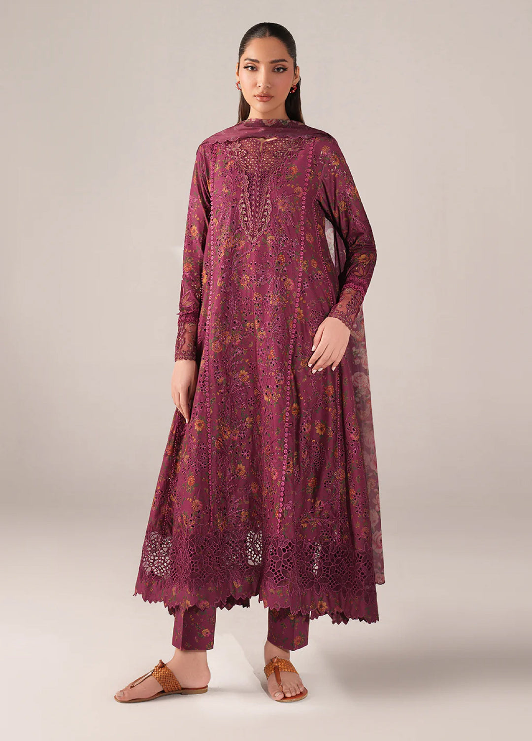 Iznik Unstitched Embroidered Lawn 3 Piece Suit IZ26US SS-04 - Summer Collection