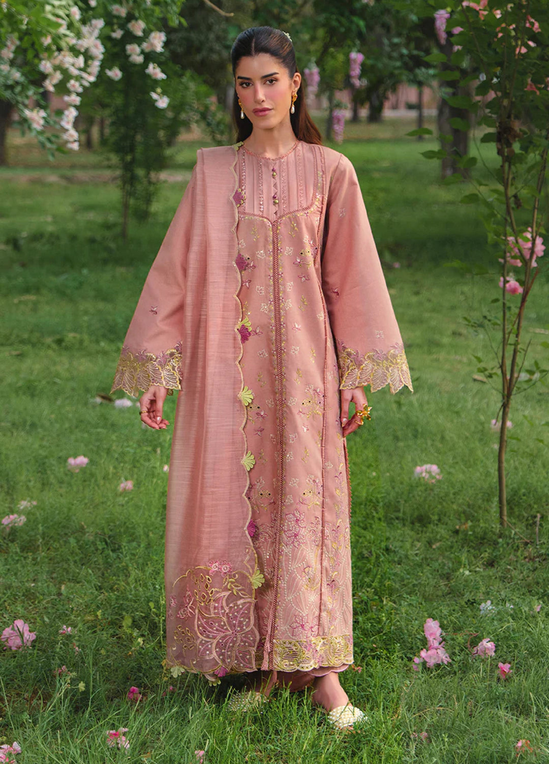 Rang Rasiya Unstitched Embroidered Luxury Lawn 3 Piece Suit RR26ULE RANIA - Eid Collection