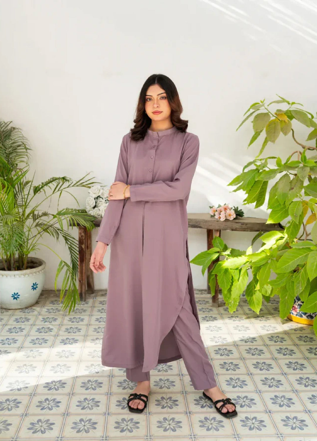 Zauk Women RTW Solids Poly Grip 2 Piece Suit ZK26RC Lavender Grace ZAU-LG - Casual Collection