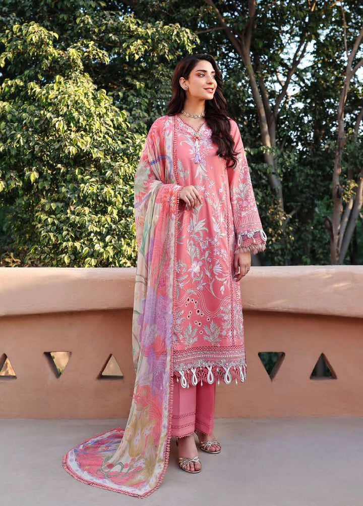 Summer Reverie by Roheenaz Unstitched Embroidered Lawn 3 Piece Suit RN26USR D-3 VELORA - Festive Collection
