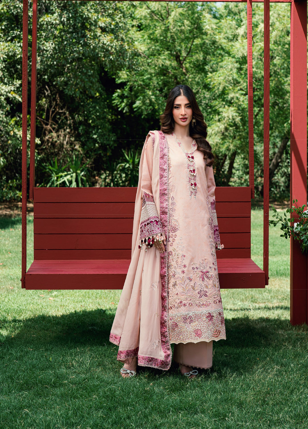 Florent Unstitched Embroidered Lawn 3 Piece Suit FL26ULE FEF-3A - Eid Collection