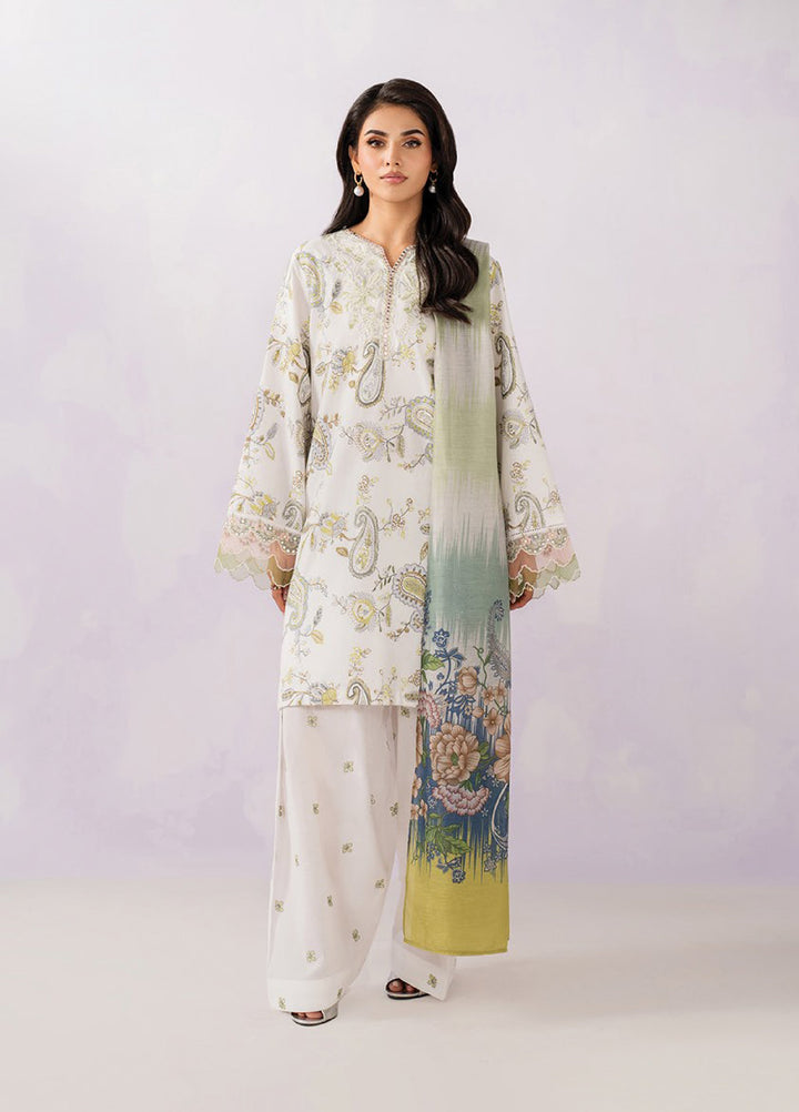 Le'essence by Xenia Formals Unstitched Embroidered Lawn 3 Piece Suit XE26UL D-12 Izzy - Summer Collection
