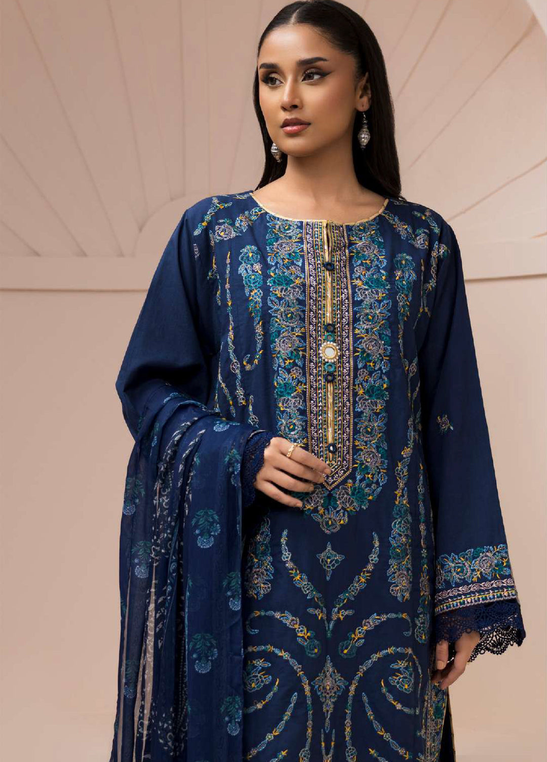 Zellbury Unstitched Embroidered Lawn 3 Piece Suit ZB26UVIII WUS26E30650 - Casual Collection