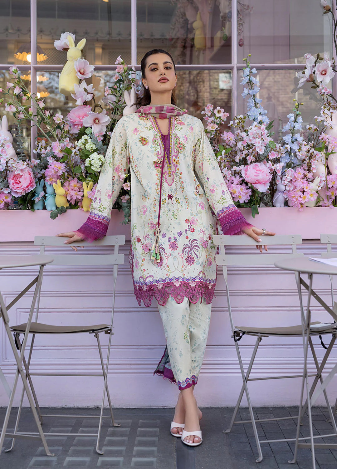 Sobia Nazir Prints Unstitched Embroidered Lawn 3 Piece Suit SN26UPL D-07B - Summer Collection