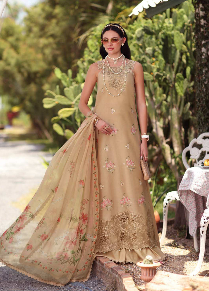 Noor Luxe by Saadia Asad Unstitched Embroidered Lawn 3 Piece Suit SA26ULNE D13 - Eid Collection