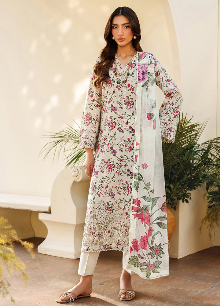 Amani by Zarif RTW Embroidered Lawn 3 Piece Suit ZR26PAL Barih - Eid Collection