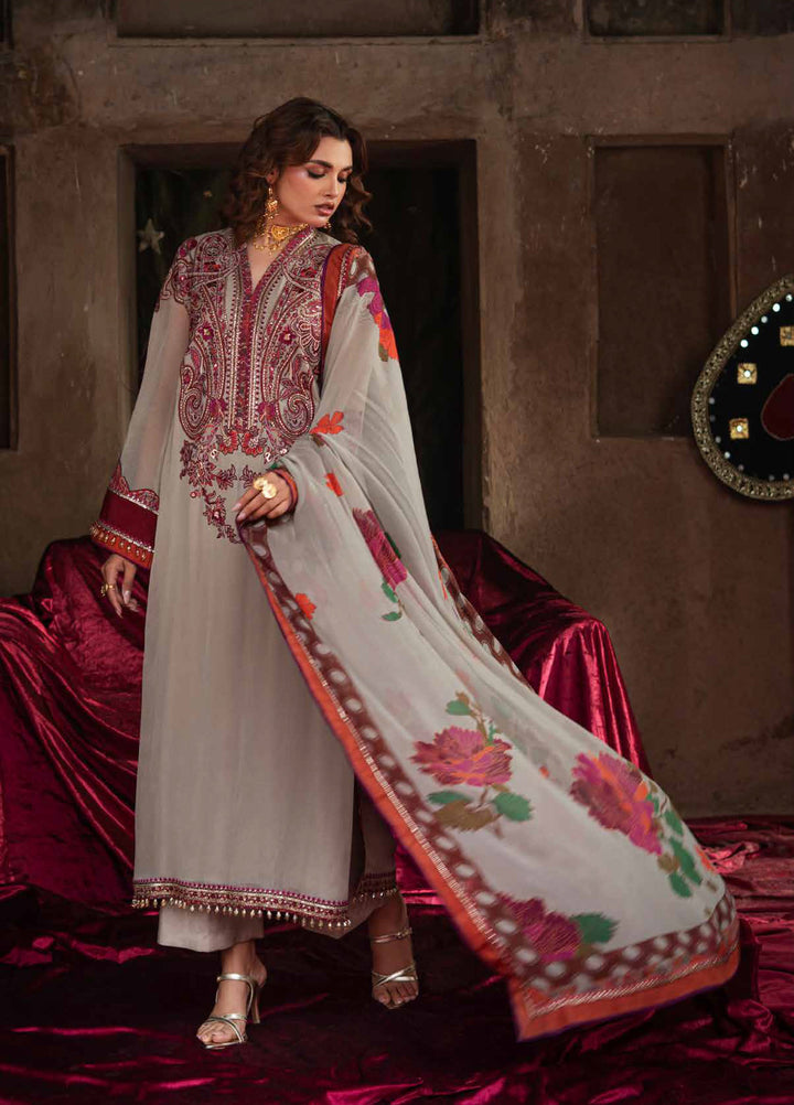 Vasal by Charizma Unstitched Embroidered Chiffon 3 Piece Suit CHR26UV VSL6-01 - Festive Collection