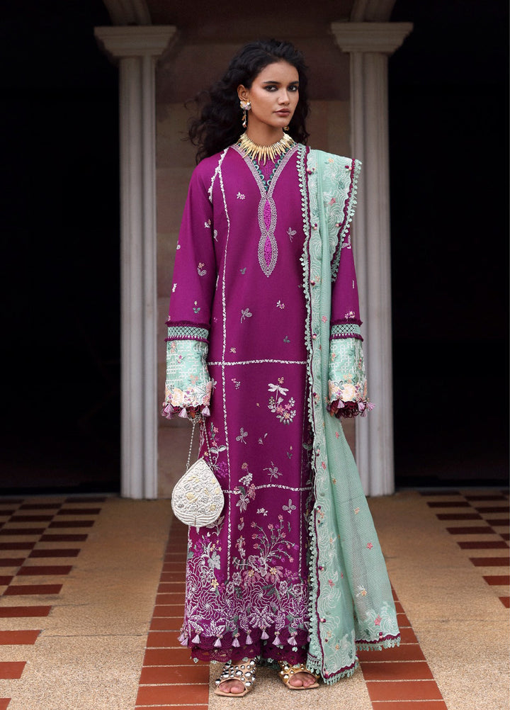 Lilas by Republic WomensWear Unstitched Embroidered Lawn 3 Piece Suit RW26ULL D-3A - Eid Collection