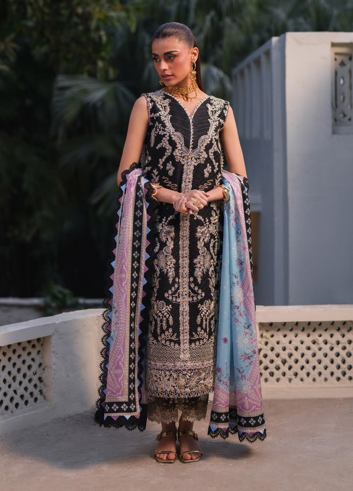 Heritage Dore by Bin Ilyas Unstitched Embroidered Lawn 3 Piece Suit BI26UHD 17-1B - Summer Collection