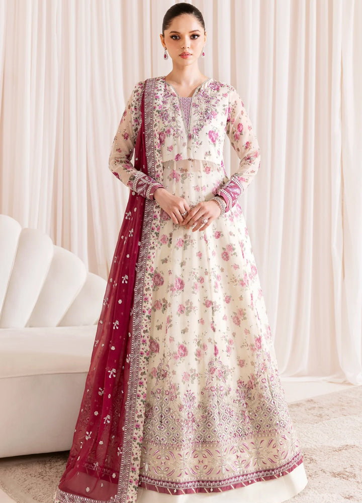 Xenia Formal Luxury Unstitched Embroidered Chiffon Suits 3 Piece XE25FL XF-1069 Dameera - Formals Collection