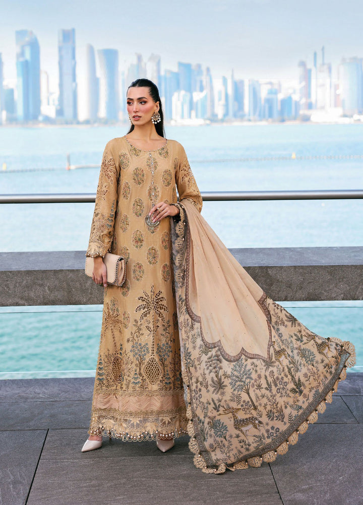 Maria B Unstitched Embroidered Luxury Lawn 3 Piece Suit MB26UEL 5A - Eid Collection