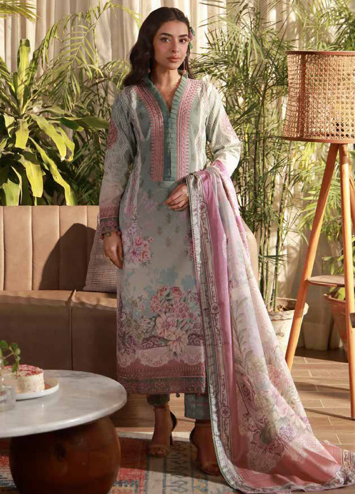 Delia by Gulaal Unstitched Embroidered Lawn 3 Piece Suit GL26UD D-3 Elys - Summer Collection