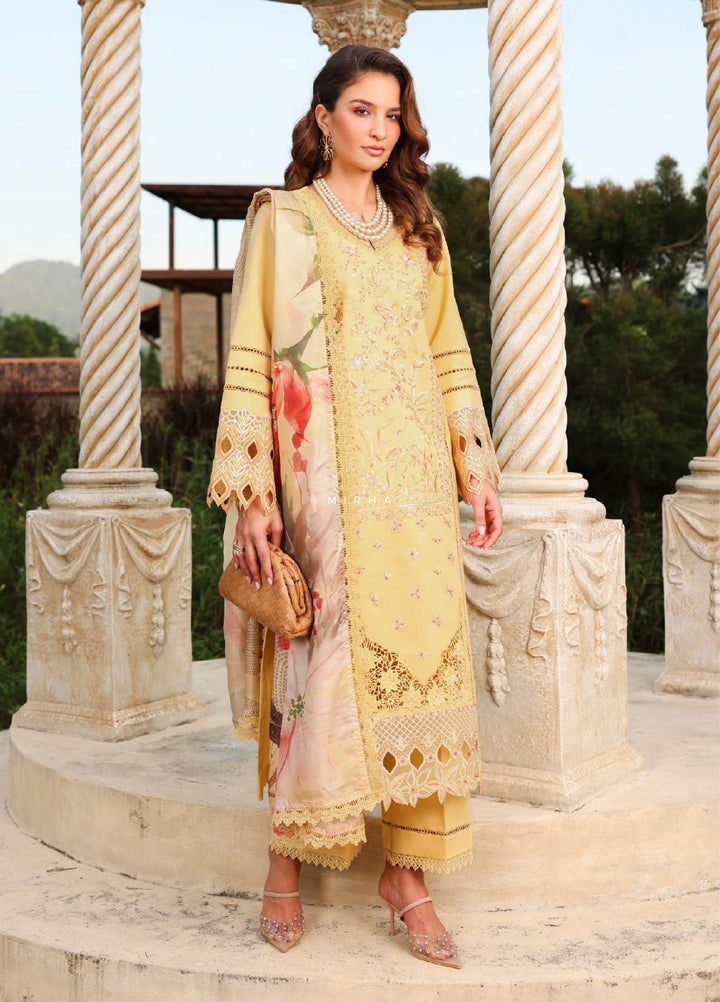 Florence by Rang Rasiya Unstitched Embroidered Lawn 3 Piece Suit RR26UFL Mirha - Summer Collection